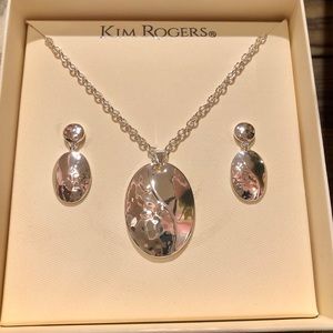 Kim Rogers Pendent & Double Drop Earrings Set NWT